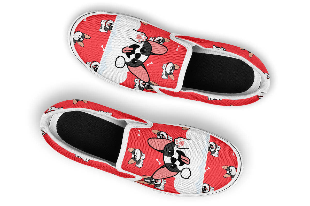 French Bulldog Doodle Slip Ons