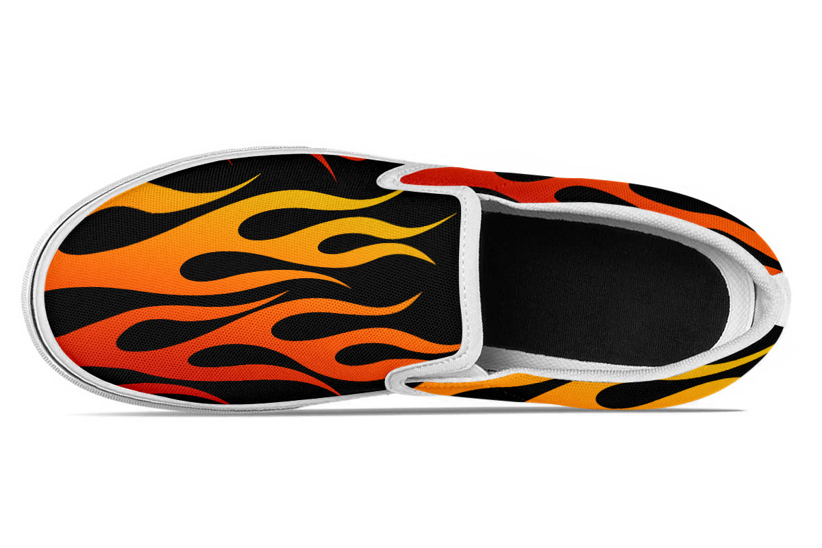 FLAMES SLIP ONS