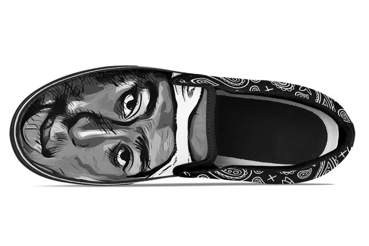 Tupac Shakur Slip Ons