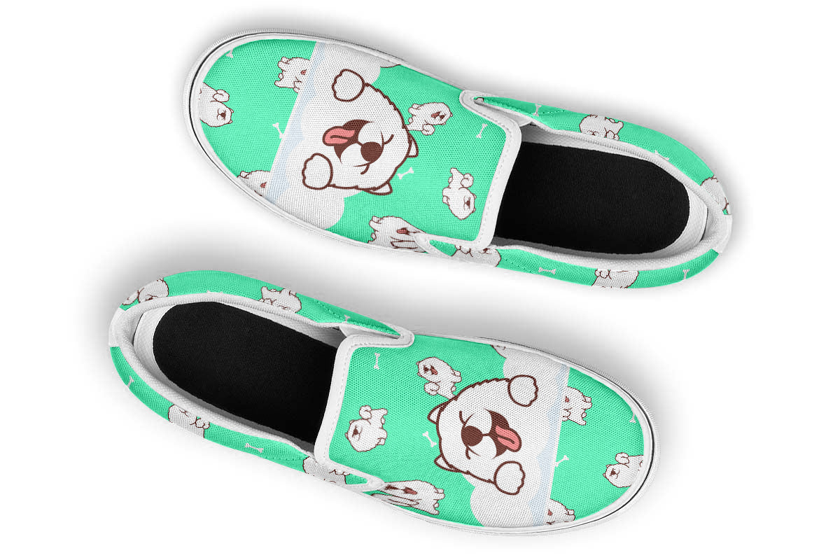 Samoyed Doodle Slip Ons