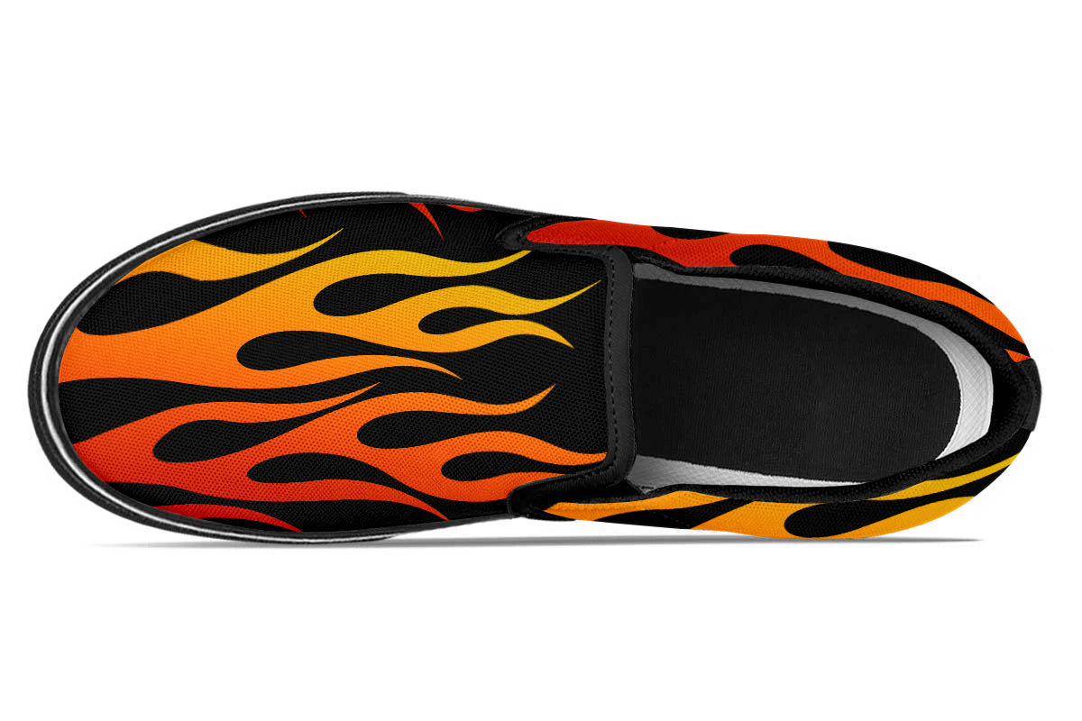FLAMES SLIP ONS