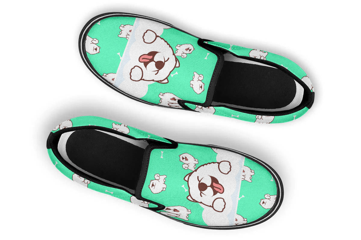 Samoyed Doodle Slip Ons