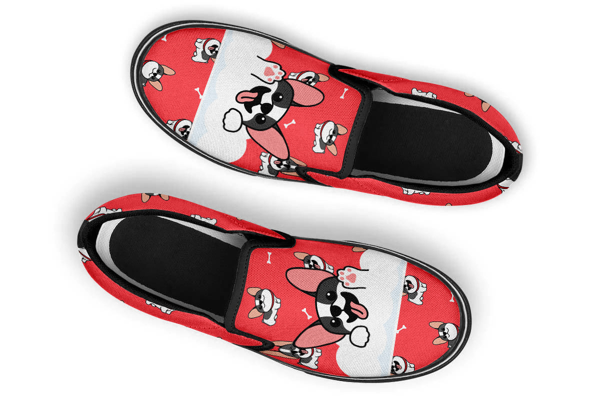 French Bulldog Doodle Slip Ons