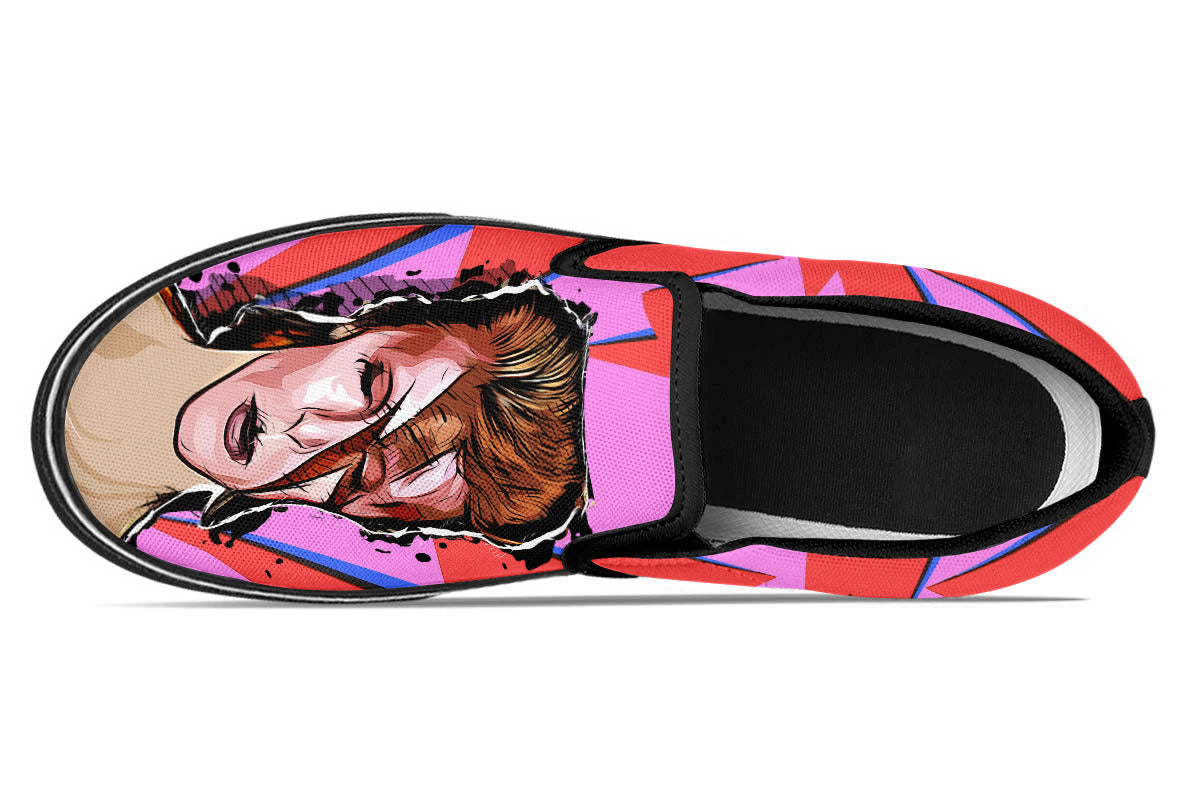 DAVID BOWIE SLIP ONS
