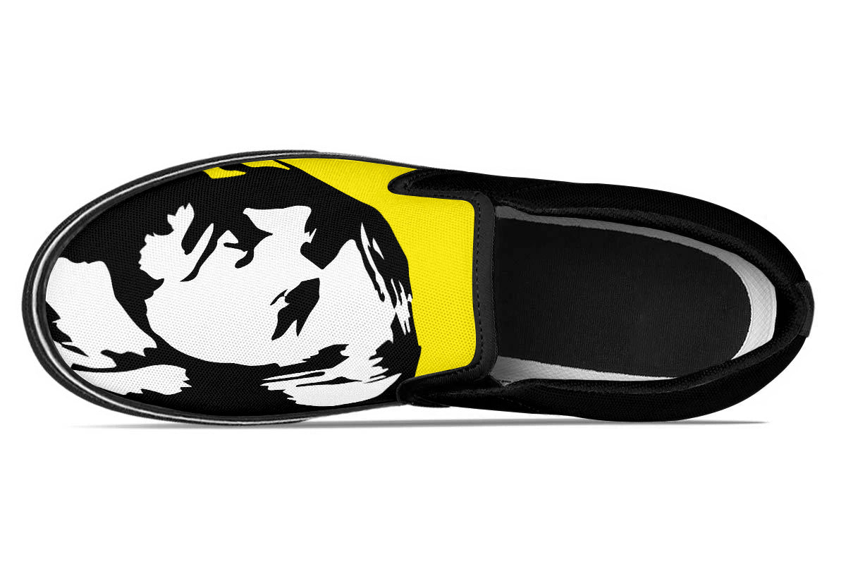 Kurt Cobain Slip Ons