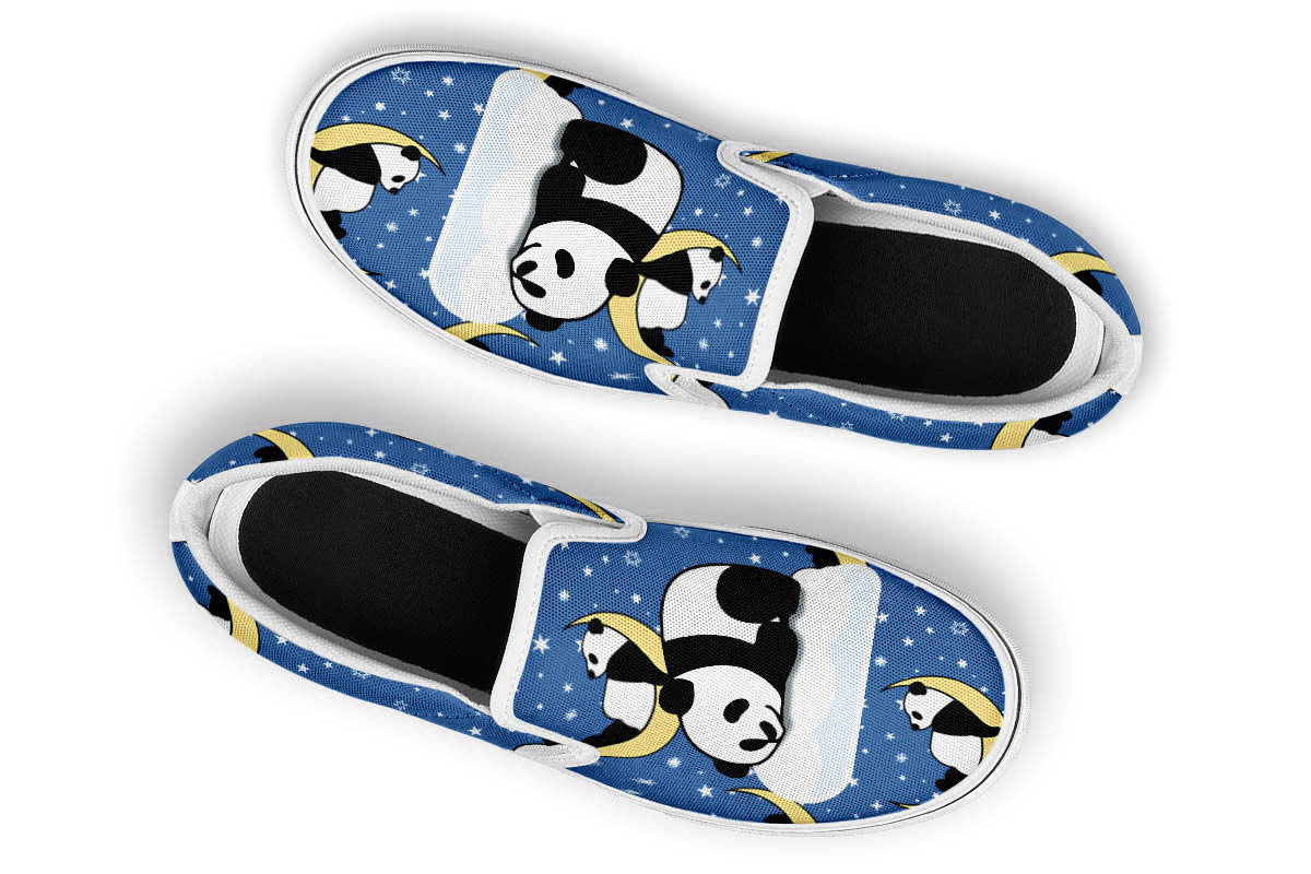 Panda Dreams Doodle Slip Ons