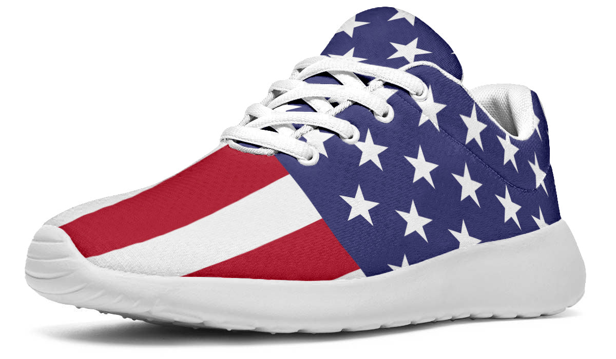 Custom Kiks USA Flag Shoes – Patriotic Red, White & Blue Sneakers