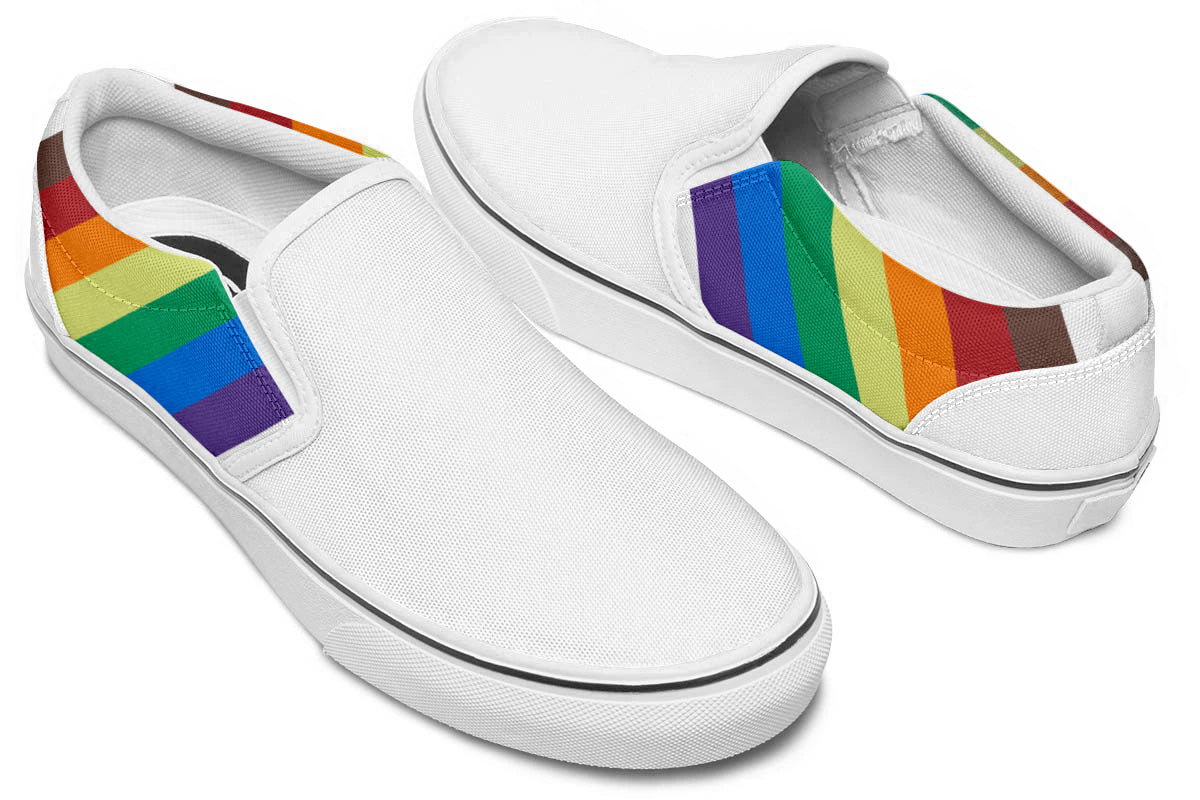 RAINBOW SLIP ONS