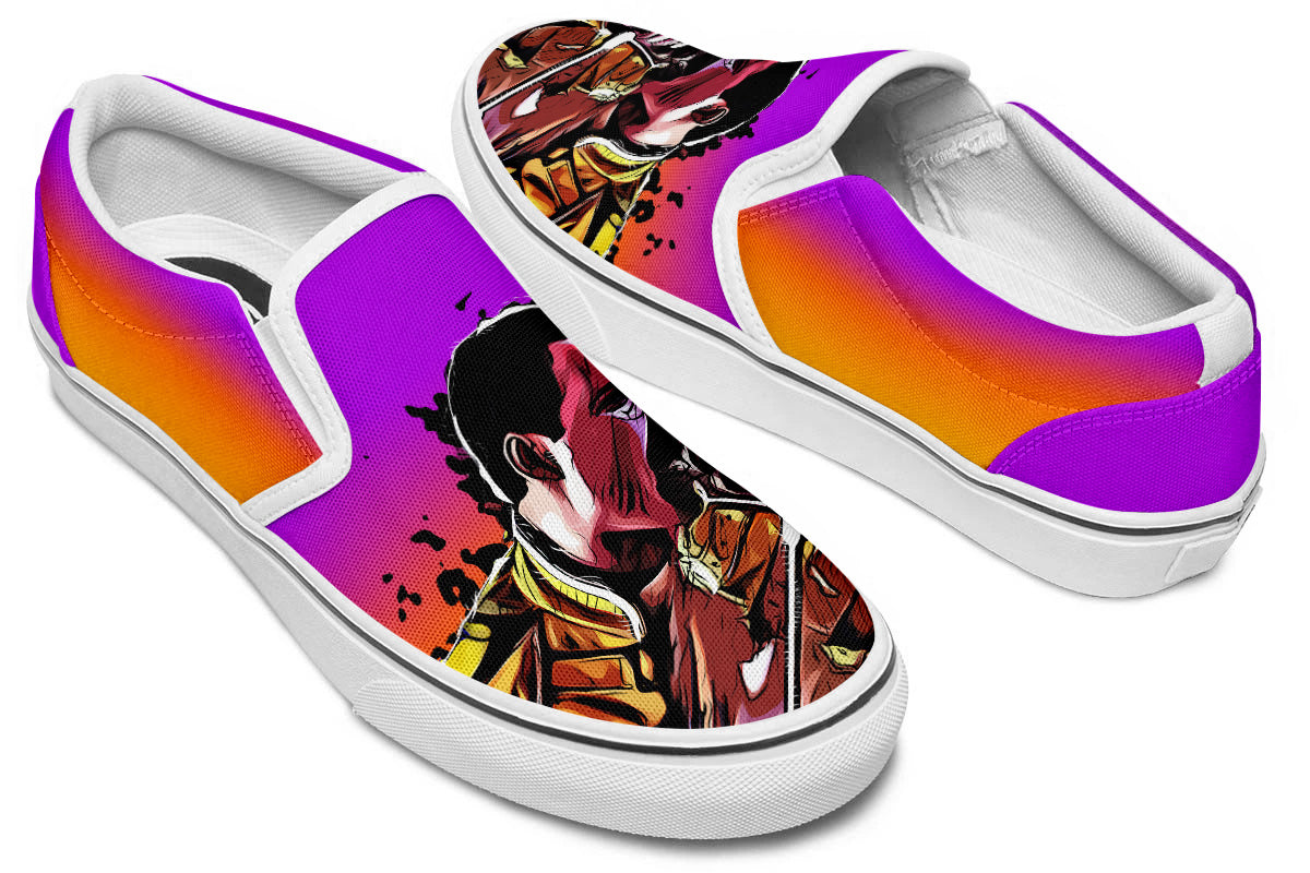 Freddie Mercury Slip Ons