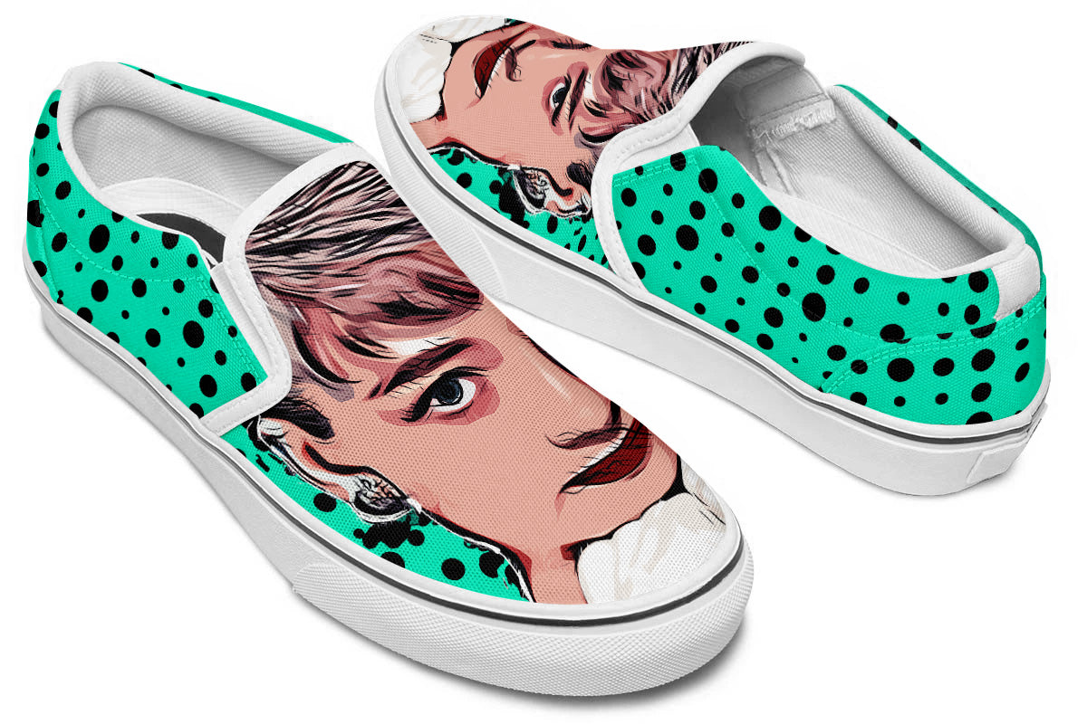 Audrey Hepburn Slip Ons