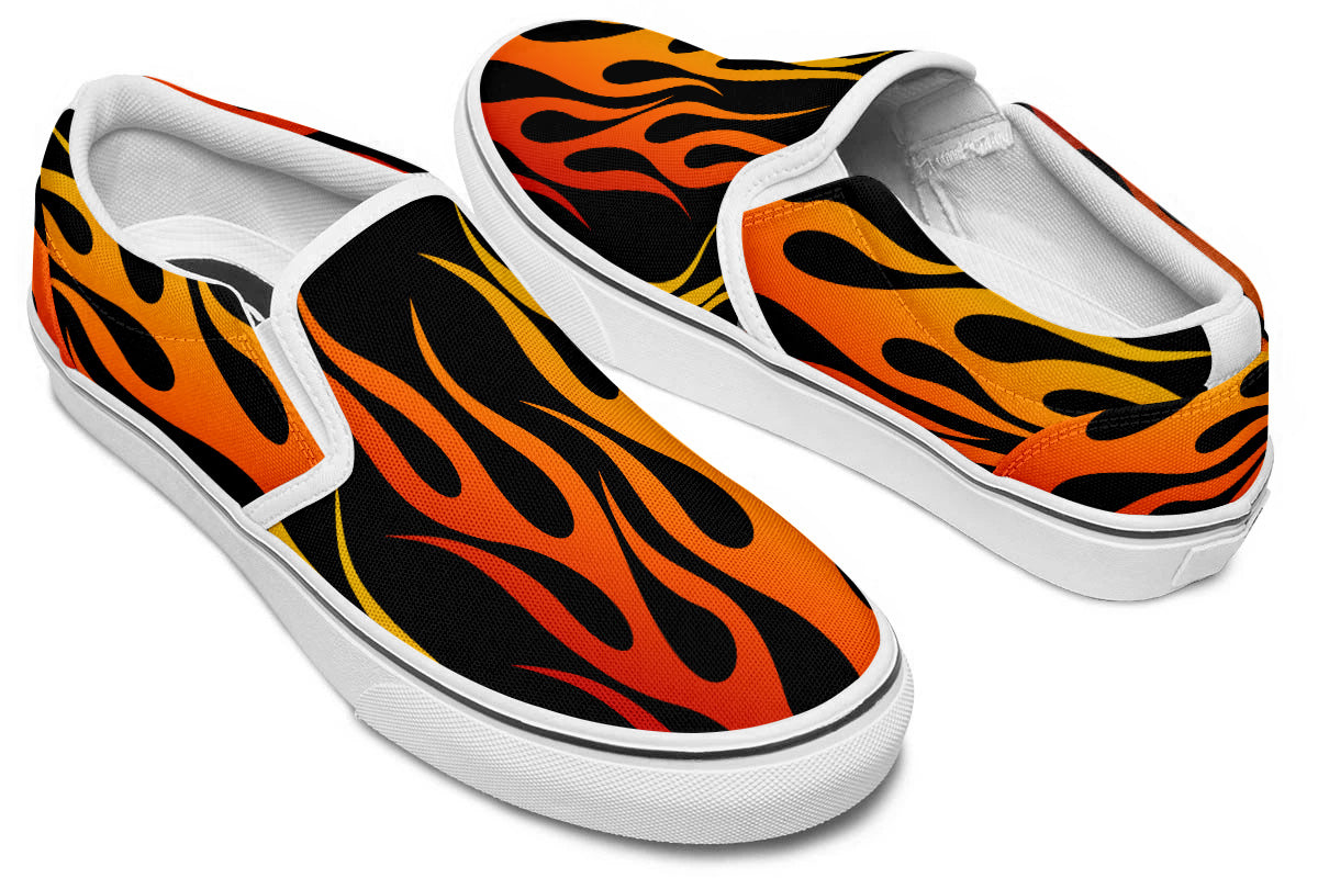 FLAMES SLIP ONS