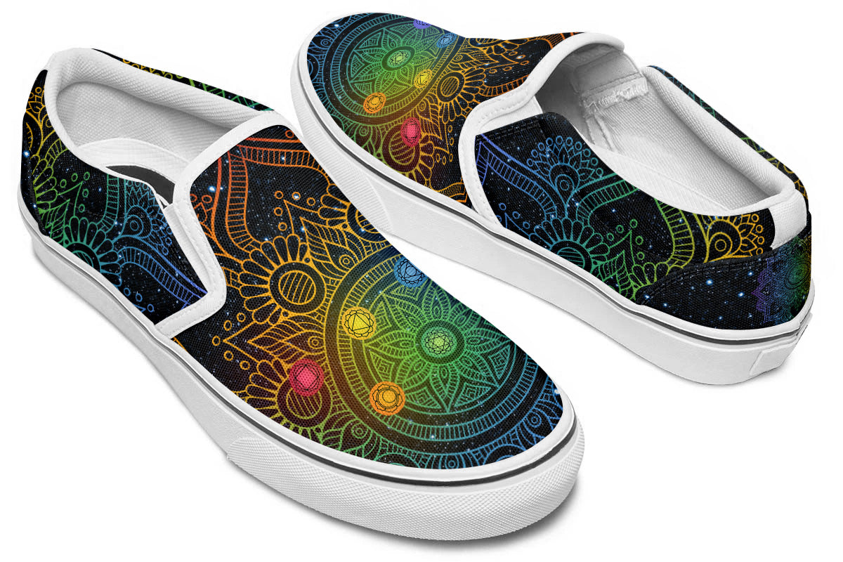 Mandala Chakra Slip Ons