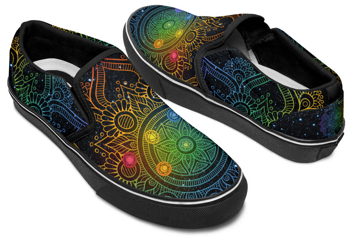 Mandala Chakra Slip Ons