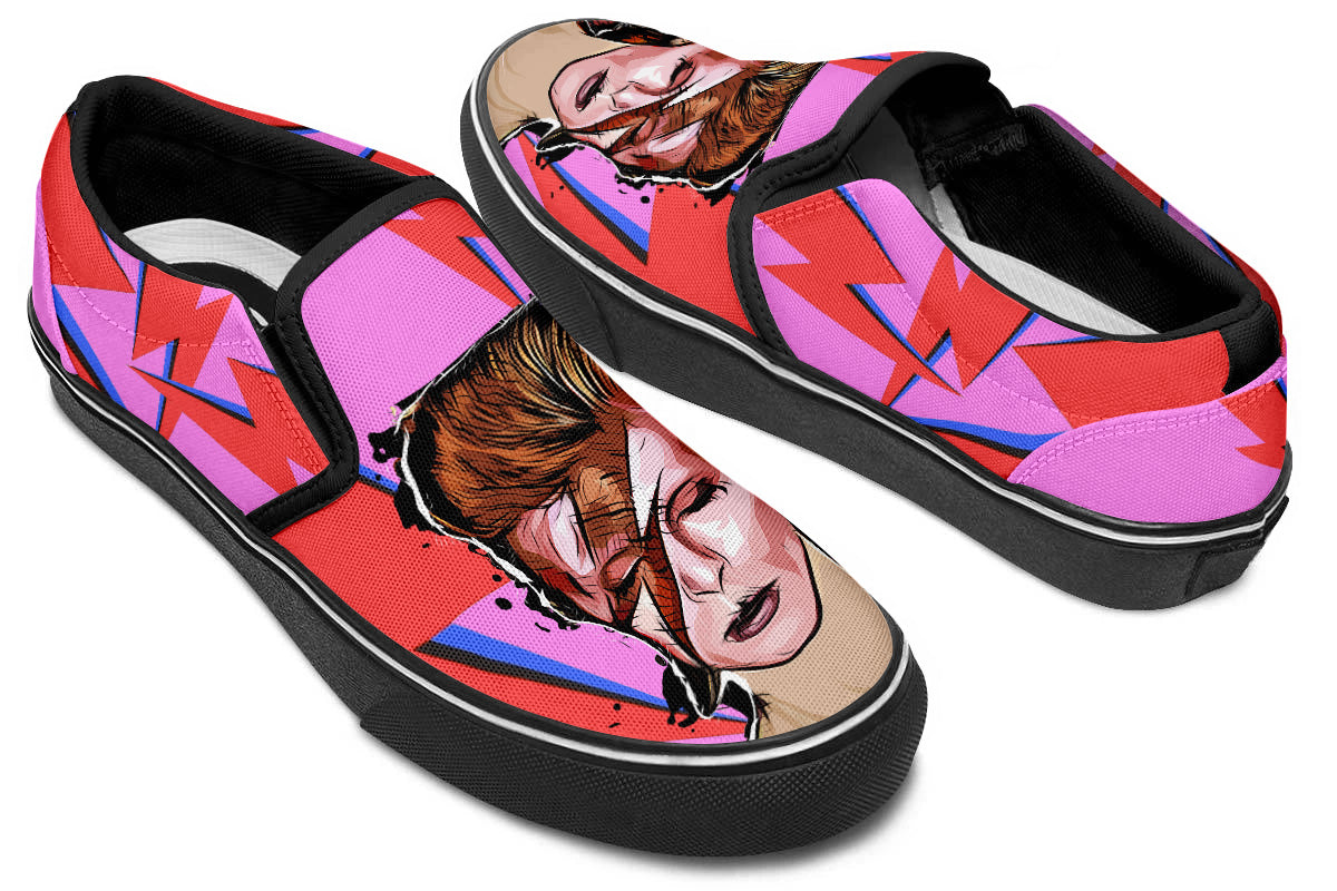 DAVID BOWIE SLIP ONS
