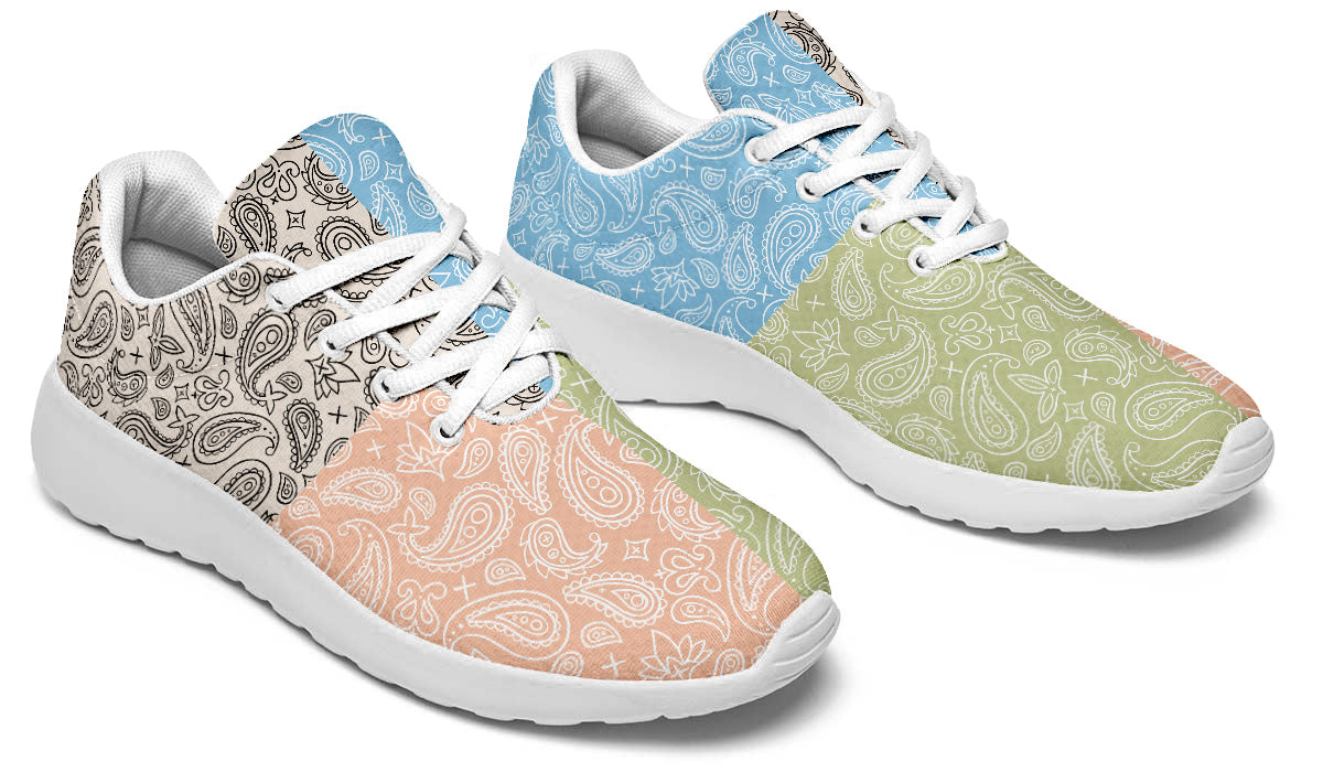 Mixed Pastel Paisley Sneakers