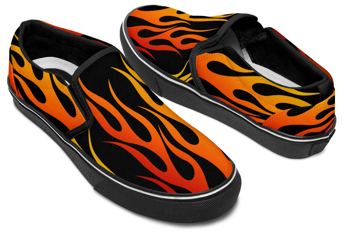 FLAMES SLIP ONS