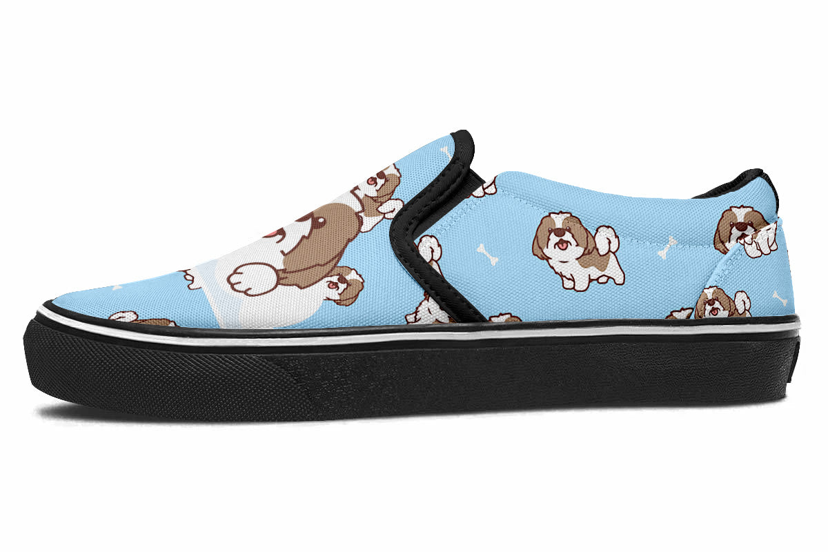 Shih Tzu Doodle Slip Ons