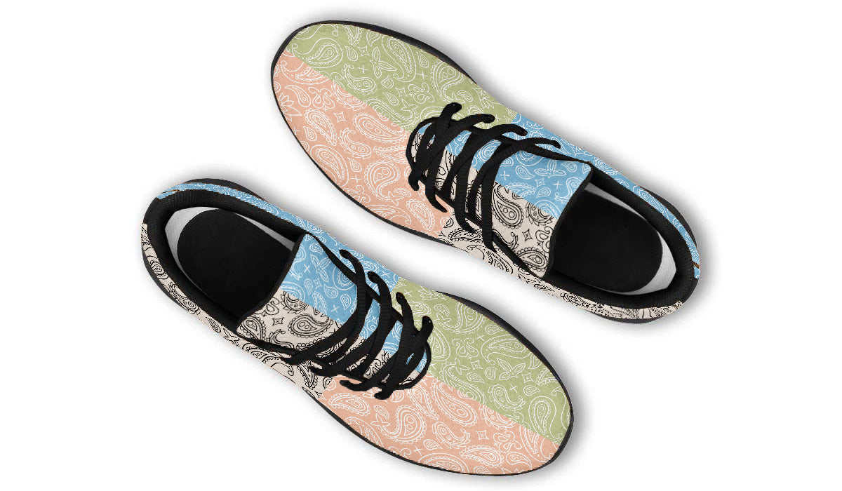 Mixed Pastel Paisley Sneakers