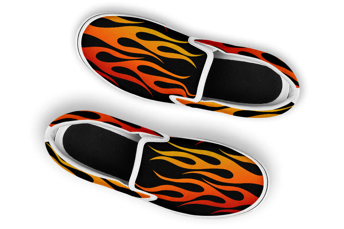 FLAMES SLIP ONS