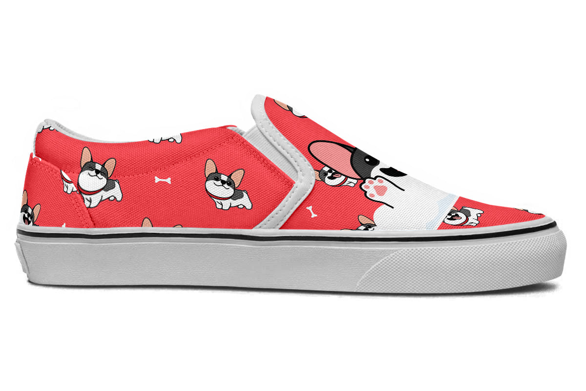 French Bulldog Doodle Slip Ons