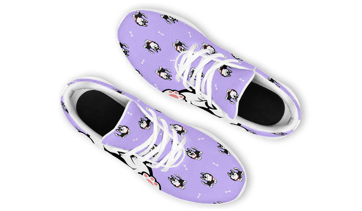 Siberian Husky Doodle Shoes