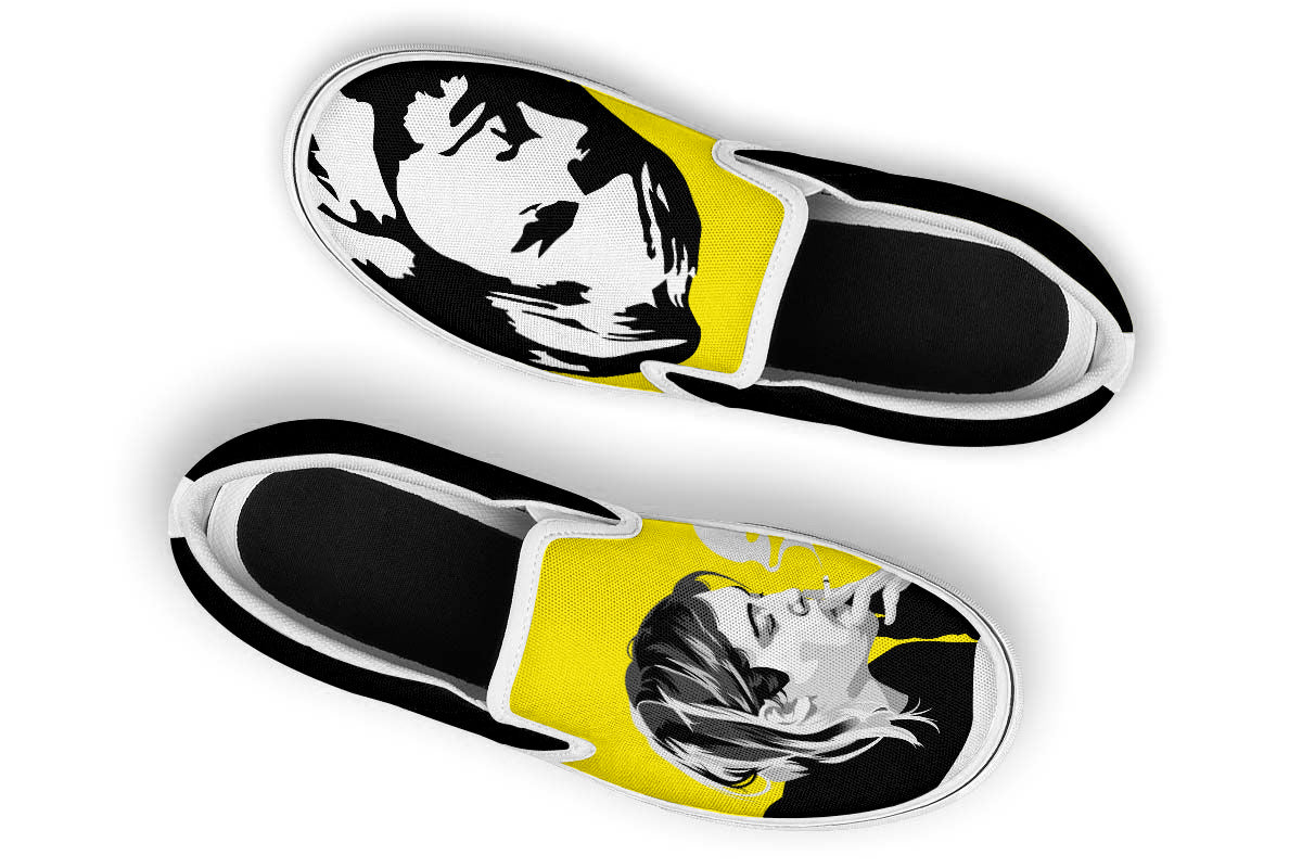 Kurt Cobain Slip Ons