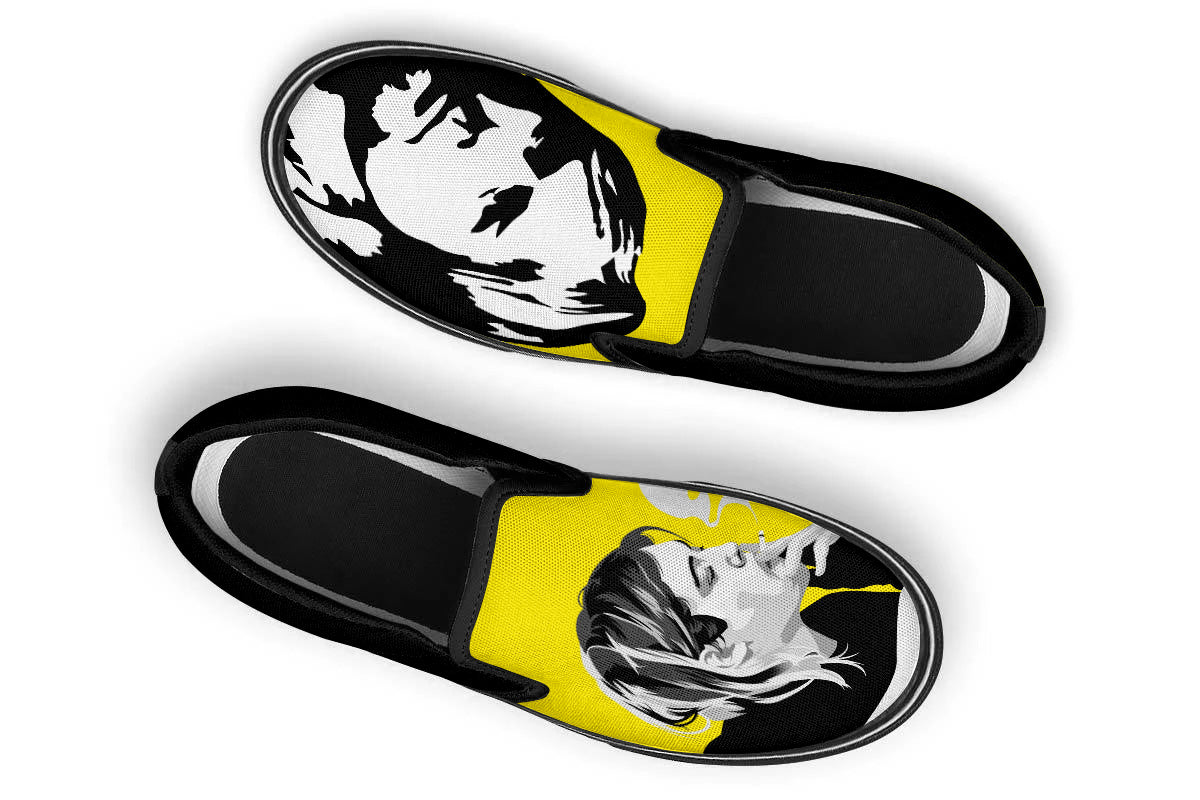 Kurt Cobain Slip Ons