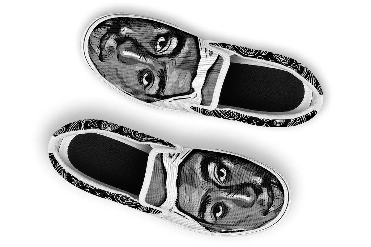 Tupac Shakur Slip Ons