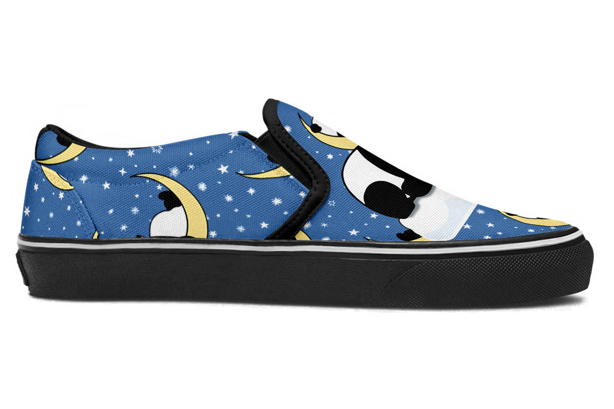 Panda Dreams Doodle Slip Ons