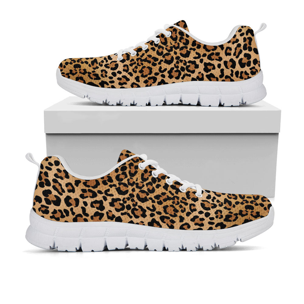 Leopard Print Sneakers - CustomKiks Shoes