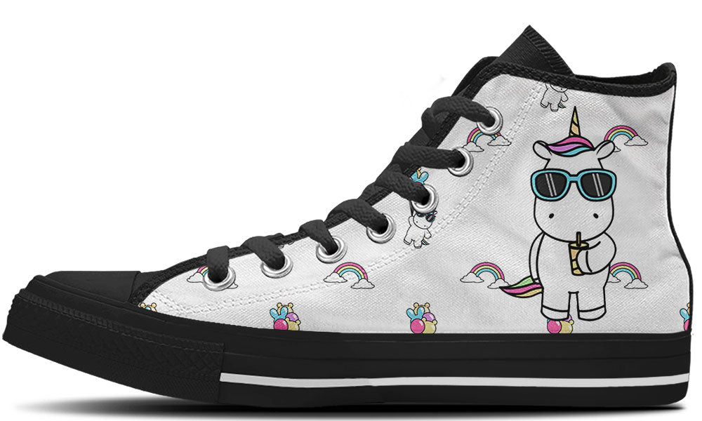 Unicorn Doodle High Tops