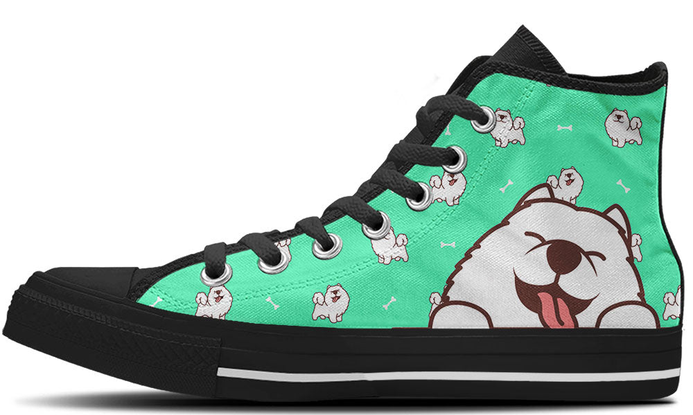 Samoyed Doodle High Tops
