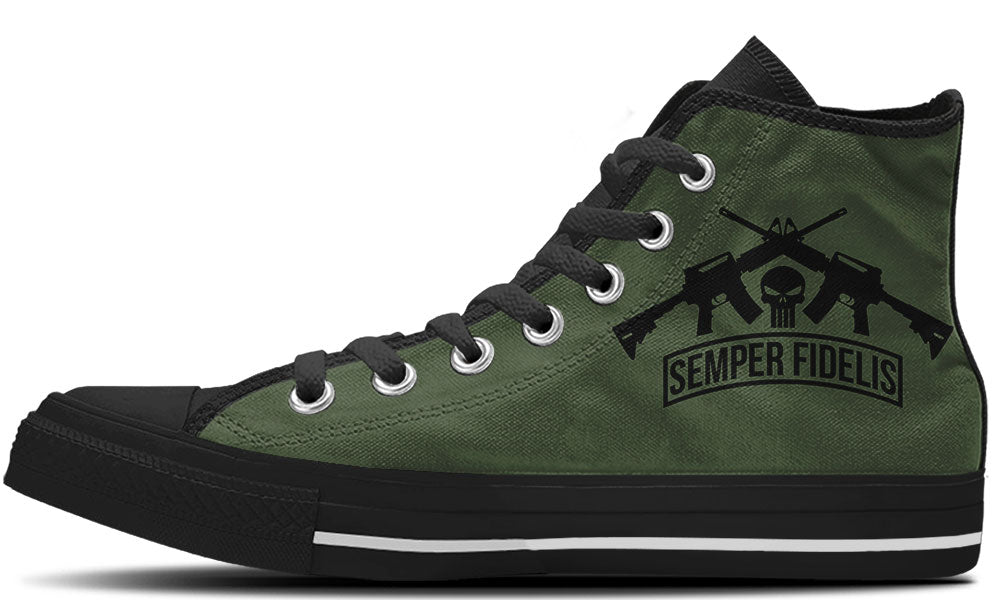 US MARINES HIGH TOPS