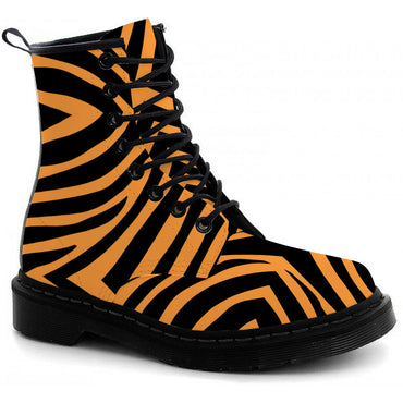 Tiger Stripes Boots - CustomKiks Shoes