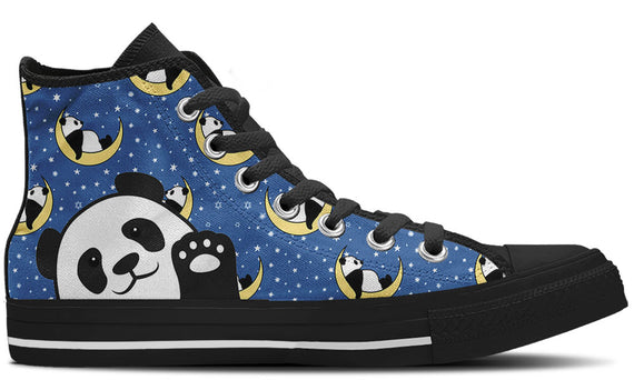 Panda Dreams Doodle High Tops