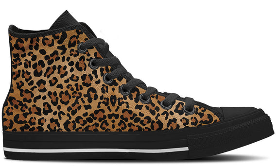 Leopard Print High Tops - CustomKiks Shoes