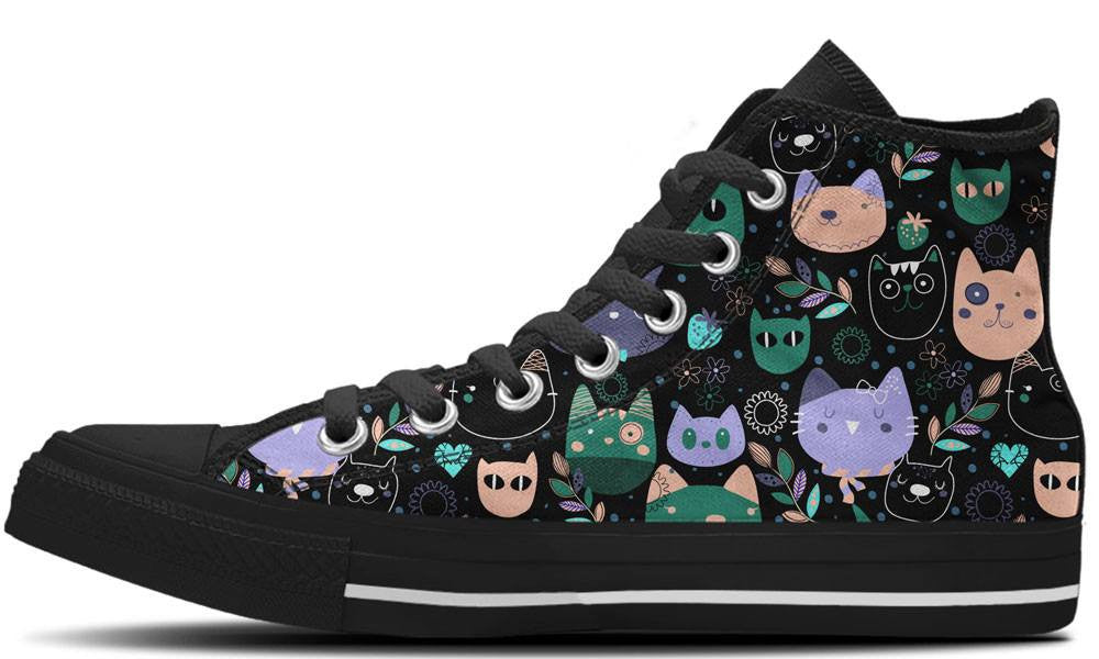 Black Kitty - CustomKiks Shoes