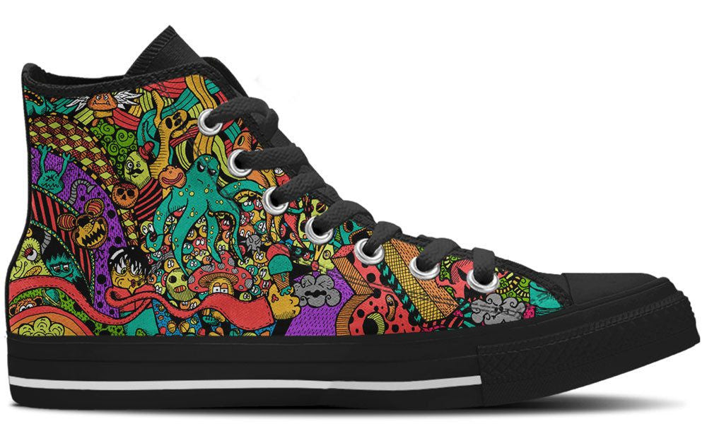 Colorful Chaos - CustomKiks Shoes