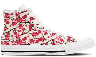 Cherry Blossom White - CustomKiks Shoes