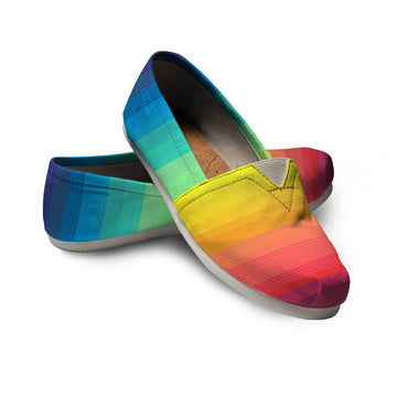 Rainbow Flats - CustomKiks Shoes