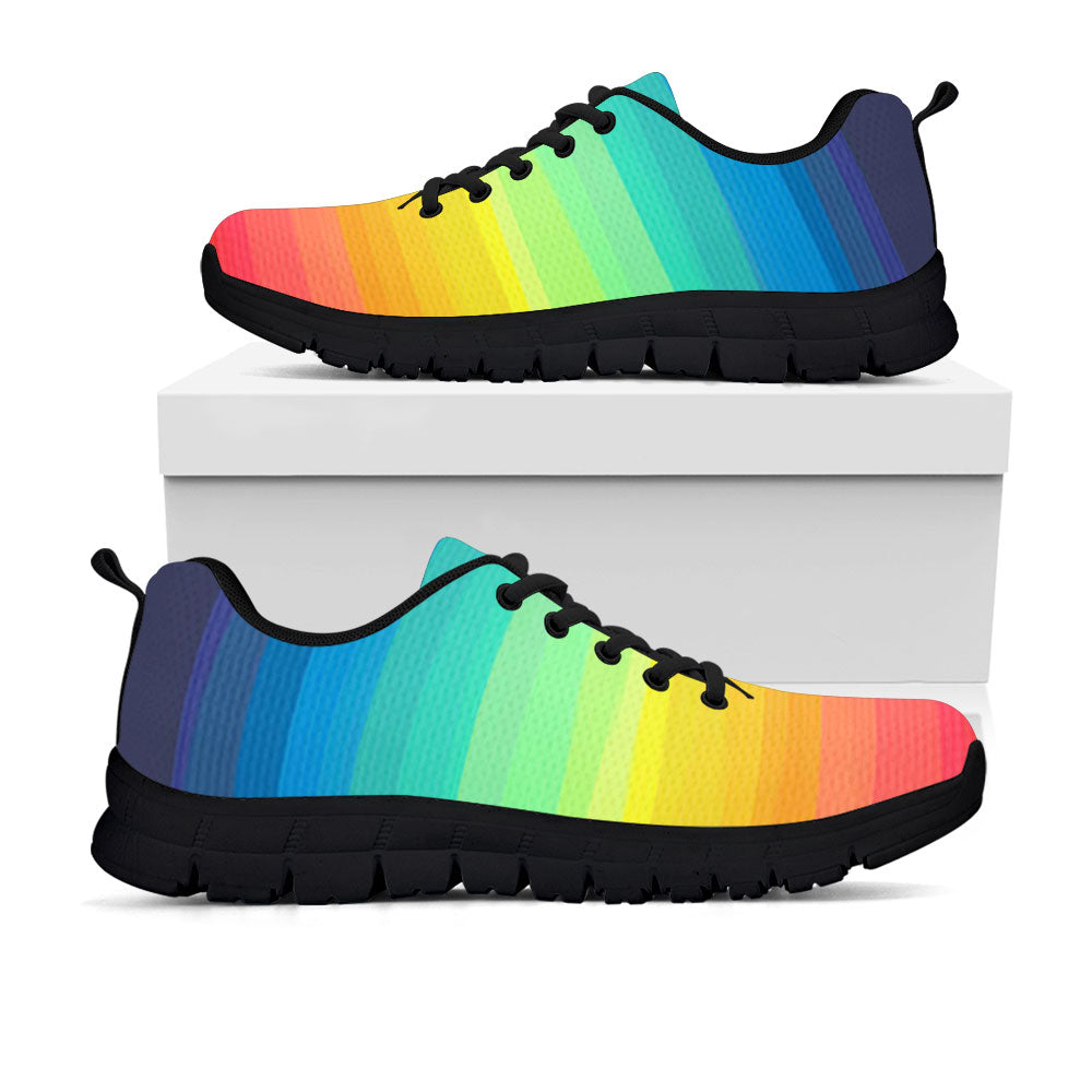 Rainbow Print Colorful Sneakers – CustomKiks.com