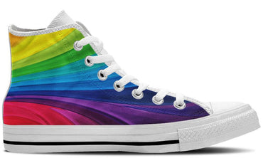 Rainbow White - CustomKiks Shoes