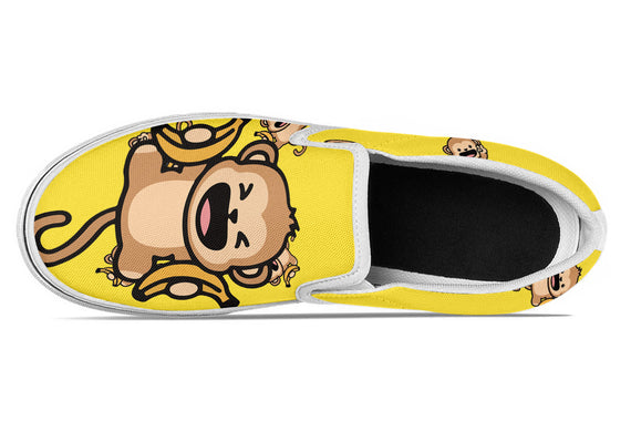 Monkey Doodle Slip Ons