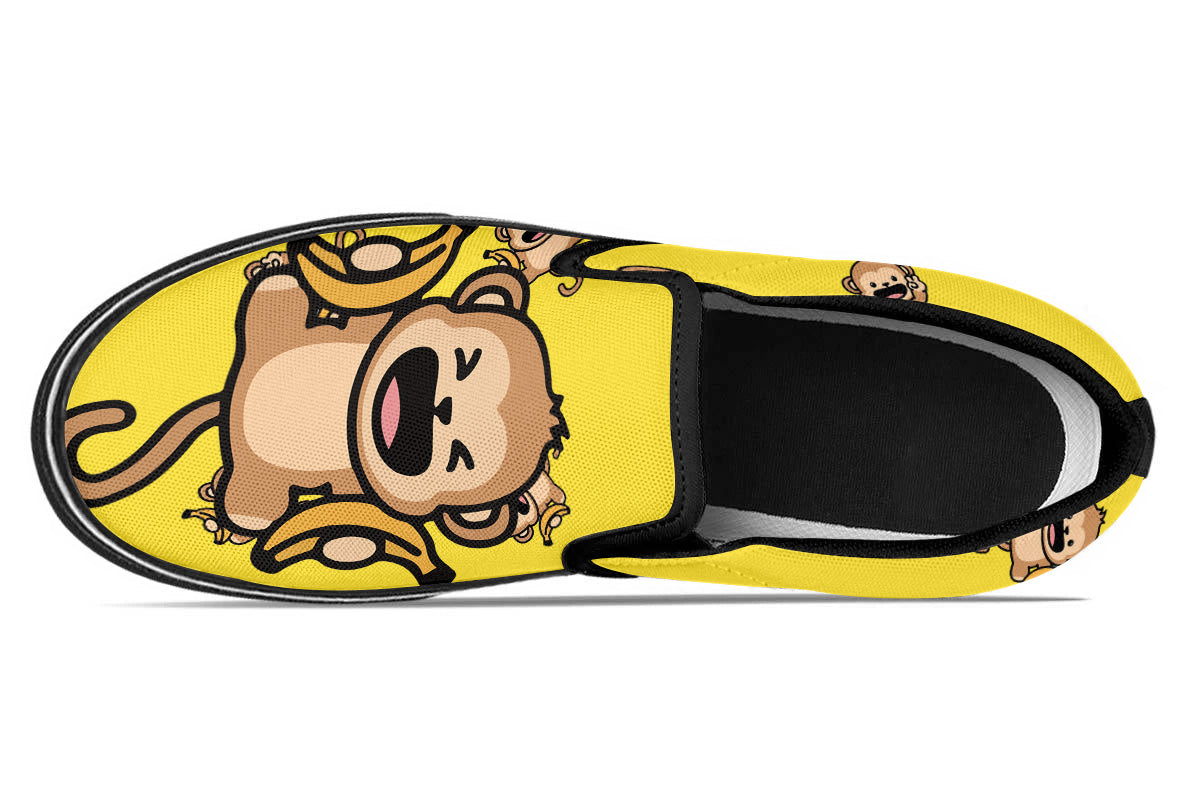 Monkey Doodle Slip Ons