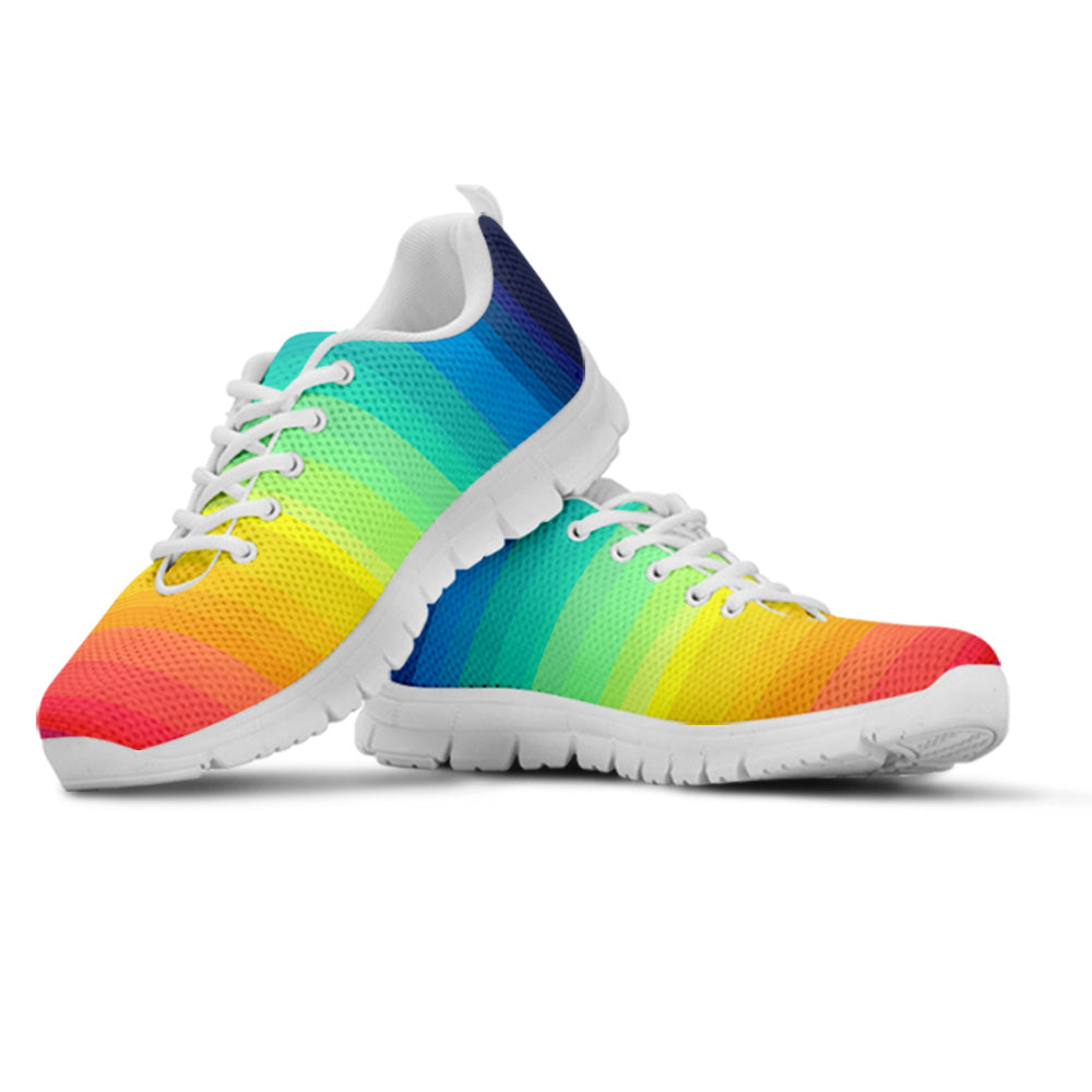 Rainbow Sneakers - CustomKiks Shoes
