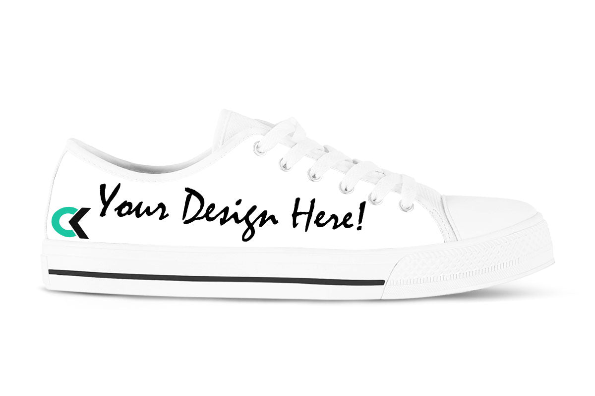 Design Your Own - White Low Tops