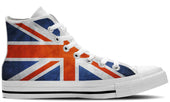 UK Flag White - CustomKiks Shoes