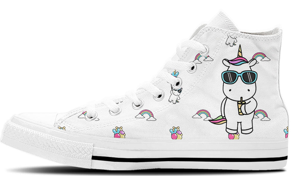 Unicorn Doodle High Tops