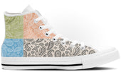 Mixed Pastel Paisley High Tops