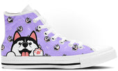 Siberian Husky Doodle High Tops